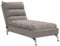 vidaXL Massage Chaiselongue mit Kissen, Liegesessel mit Sperrholzlatten Metallbeine, Relaxliege für Wohnzimmer, Liegestuhl, Taupe Stoff
