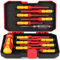 HORUSDY 1000V Insulated Electrician Screwdriver Set - 13-Piece Professional Electrical Screwdriver Set Insulation Handle CRV Steel Magnetic Phillips Slotted Pozi Torx Tips VDE & GS Certified