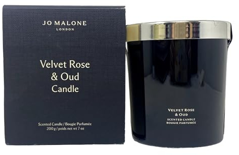Jo Malone London Velvet Rose & Oud Scented Candle - 7 oz / 200 g - NEW in BOX, Black