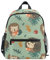 Reiacy Süßer kleiner Igel und Apfel Kleinkind Rucksack mit Namensschild, Kinderrucksack für Kita, Reisen, Schule, mehrfarbig, S