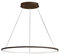 Pendelleuchte, Kaffee Aluminium und Silikon Moderne Esstisch LED Hängelampe Ring Pendellampe Mit Fernbedienung Dimmbares, für Wohnzimmer Küche Esszimmer Kronleuchte