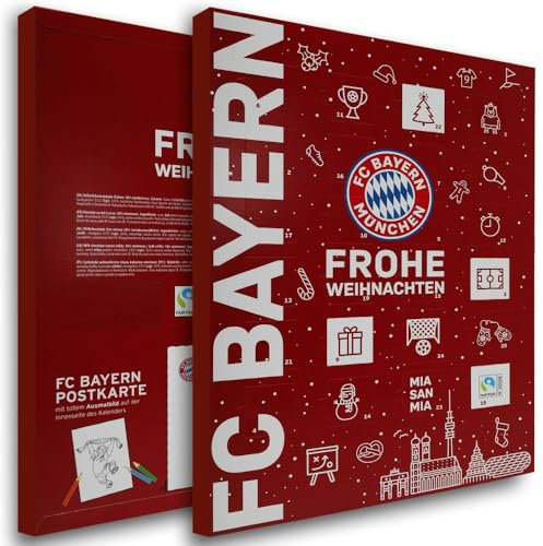 FC Bayern München Adventskalender 120 g Schoko Kalender