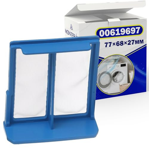 Filtro de Pelusas para el Depósito de Agua de la Secadora de Ropa Condensadora con Código Original 00619697 619697 para Bosch para Balay para Siemens - Garantía de 10 Años - MONTERAL