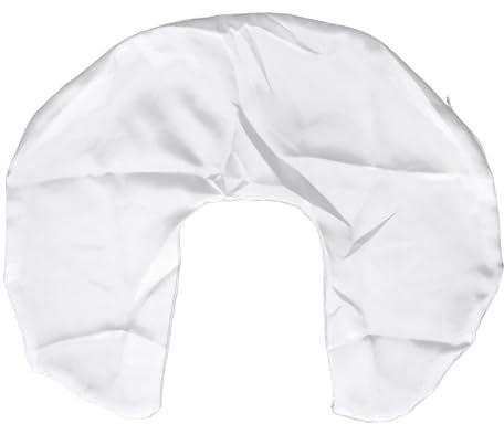 Stillkissenbezug aus Satin, Weich, Waschbar, Atmungsaktiv, Hautfreundlich, Stillkissenbezug Zum Füttern (Weiß)