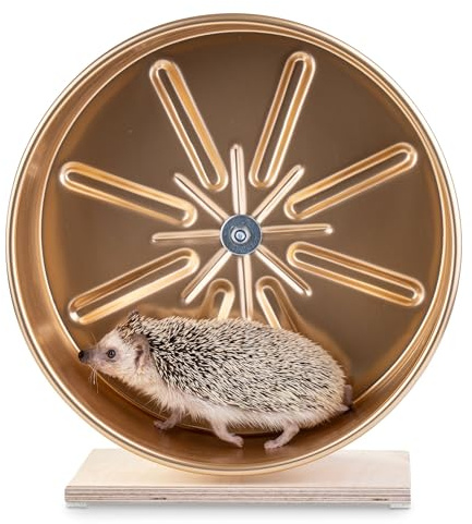 Laufrad für Igel und andere Kleintiere, 30 cm groß, 12 cm Laufoberfläche, Aluminium, leicht zu reinigen