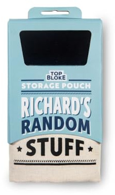 History & Heraldry Personalised Top Bloke storage pouch (Contemporary, Richard)