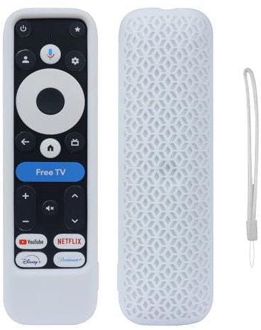 TINGYR Hülle Kompatibel mit onn. Google TV 4K Pro, Nahtloser Passformschutz, Stoßfest und Kratzfest, Schutzhülle Kompatibel mit onn. Google TV 4K Pro.(Weiß)