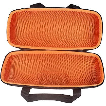 Cpolebev Aufbewahrungs Box für Xtreme 3 Schutz HüLle Etui für Tragbare Drahtlose Xtreme3 Lautsprecher Tasche Schwarz Orange