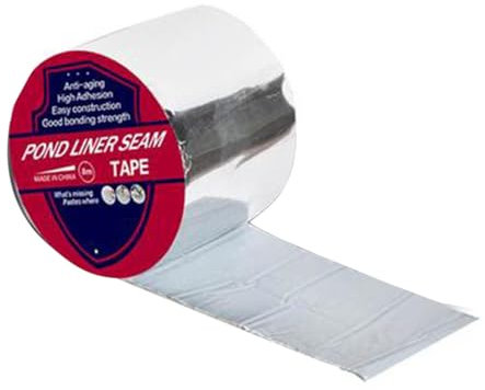 Liner Seam Tape - Heavy Duty Waterproof Double Sided Adhesive Tape for Wet Rough Dirty Surfaces | Industrial Grade Sticky Repair Strip for Underwater Cracks, Pond Liners, Swimming Pools, PVC Vinyl