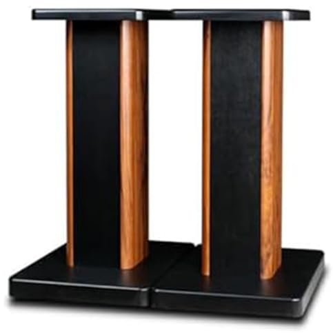 OEUBEQ Supports d'enceintes en Bois, Supports d'enceintes universels au Sol, Supports cachés pour Home cinéma, pour Une expérience Audio améliorée B 40cm