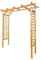 Pérgola para rosái, 210 x 49 x 220 cm, de madera de conífera impregnada en autoclave