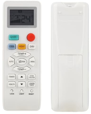 Telecomando Compatibile Per Condizionatori D’Aria Haier YR-HD01, YL-HD04, YR-HD06, YL-HD02, HA-0361 - Sostituzione Con Funzione Timer, Ergonomico E Realizzato in Materiale Di Alta Qualità