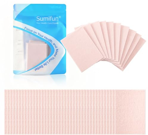 Sumifun Moleskin Blister Tape para pies - 50 hojas de almohadillas de molesquín para ampollas, prevención de ampollas en los pies, reducción del dolor por fricción - Rosa claro