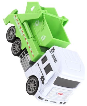 RIZGHWOY Trägheits-Müllwagen aus Kunststoff für , Einfach zu Bedienender Spielzeug-Müllwagen, Ideal für Rollenspiele (Müllwagen (Muldenkipper))