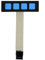 Winwill Teclado superdelgado de 1 x 4 matriz de 4 teclas con interruptor de membrana para Arduino