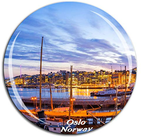 Weekino Oslo Norwegen Kühlschrankmagnet 3D Kristallglas Tourist City Travel Souvenir Collection Geschenk Stark Kühlschrank Aufkleber Kühlschrankmagnete Städte