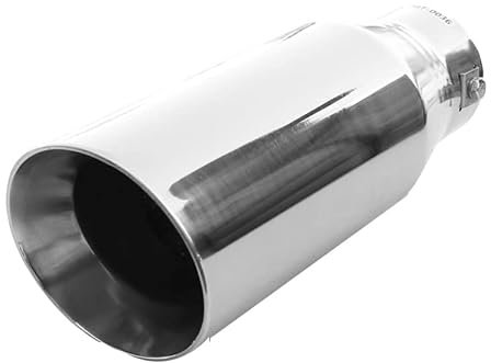 Universell Auspuffblende Rund Endrohr Edelstahl Auto Endrohrblenden Auspuffendrohr Auspuffrohr Tuning Schalldampf Blende Sport Rund Chrom Auspuffspitzen