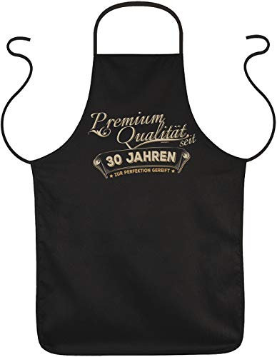 Tini - Shirts Sprüche Grillschürze 30.Geburtstag 30 Jahre Kochschürze : Premium Qualität seit 30 Jahre - lustige Schürze 30 Geburtstag
