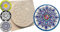 dennycraftmoulds.co.uk Mandala Lotus Flower Concrete or Plaster Mould Reusable ABS Mold