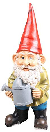 Gartenzwerge, dekorative Figur, Gartenzwerg mit Gießkanne, Figur für jedes Saison, Rasen, Terrasse, Hof, Baumschmuck, Innen- und Außenbereich, Höhe 60cm