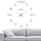 DIY 3D Wanduhren, Comius Sharp Modern Design Mute Große Wanduhr Wandtattoos Dekoration Uhren DIY Aufkleber Wanduhr für Dekoration Geschenk Nach Hause, Restaurant, Büro und Hotel (Silver)