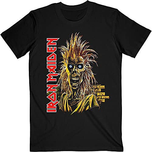 Iron Maiden T Shirt Debut Album Band Logo Official Mens Black M