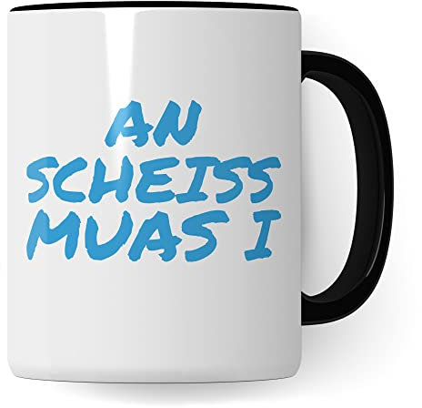 Tasse bayerisch | Geschenk für Bayern lustig | Geschenkidee Bayer Bayerin Kaffeetasse Männer Frauen Dialekt boarisch | bayrisch bairisch Kaffee-Becher lustig