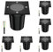 ledscom.de 6 pcs. recessed Floor Light RELI for Outdoors, IP67, Black, Angular, 11 x 11cm, 1x GU10 max. 15W, Frosted