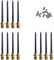 HERZWILD dartspitzen 12 pcs Dart gummiring - stahlspitzen metallspitzen f. steeldart (Gold-Black)