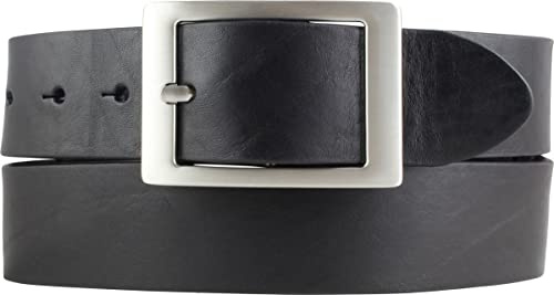 BELTINGER Jeansgürtel aus Vollrindleder 4 cm | Jeans-Gürtel für Damen Herren 40mm | Leder-Gürtel mit Doppel-Schließe