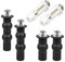 3 Paar WC Sitz Befestigung Set Universal Edelstahl Scharnier Schrauben für Toilettensitz Zubehör aus Edelstahl für Toilettendeckel Toilettensitz Behoben Schraube, für Toiletten Sitz Reparatur Teile