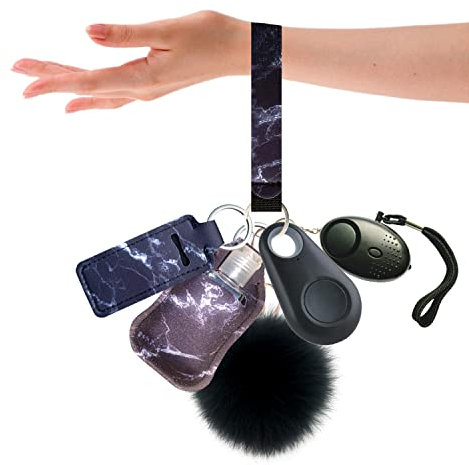 Porte-clés anti-perte avec alarme personnelle Bluetooth pour téléphones iOS et Android