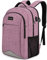 Lumesner Travel Laptop Backpack with USB Charging Port; 15.6 Inch Anti Theft Business Backpack for Men & Women; Water Resistant Computer Rucksack for School/Work/Travel