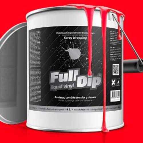 AutoFullCar Full Dip Vinyle liquide, format 4 litres, couleur rouge mat
