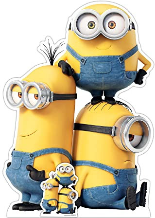 Star Cutouts SC4123 Kevin Bob und Stuart Minions Pappaufsteller Spielzeug, Minion Party, Zimmer & Geburtstag Dekorationen