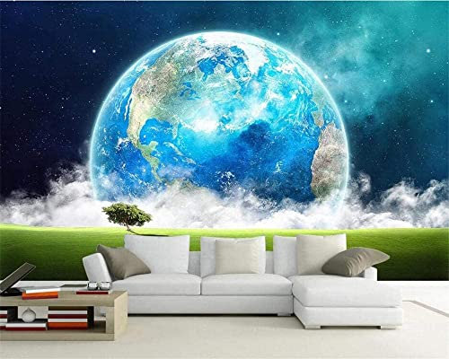 Photo Wallpaper Earth Galaxy Space Wallpaper Mural Picture Photo Murals Wallpaper Mural Wallpaper 3D Wallpaper Paste Living Room The Wall for Bedroom Mural Border - 250x175 cm