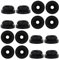 SAVITA 16 Piezas Gomas para Parrilla Cocina, Negro Taco Goma Parrilla Cocina Protectores Kit Surtido de Ojales de Goma Compatible con Rejillas de Estufa Magic Chef