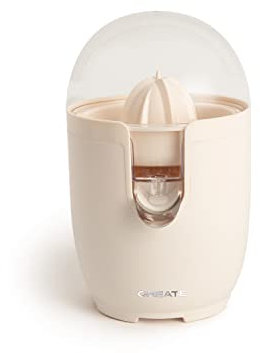 CREATE/JUICER RETRO/Exprimidor eléctrico Blanco Roto/Incluye dos conos, Sistema anti goteo, Depósito de 280ml de capacidad, 90W