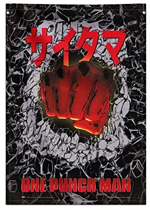 Grupo Erik WandDeko Rollbild One Punch Man Manga Kakemono aus Stoff Poster 70 x 100 cm - Offizielles Lizenzprodukt