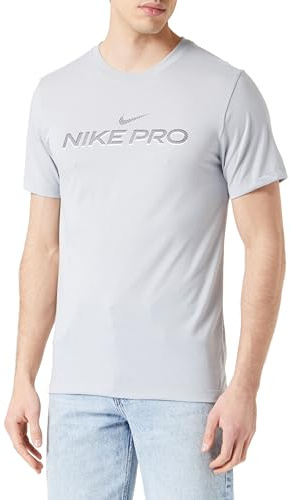 Nike FJ2393-077 M NK DF Tee DB PRO T-Shirt Herren LT Smoke Grey Größe M