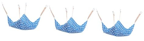 minkissy 3pièces Hamac pour Chat Respirant Coussin Suspendu Lit De Chat Amovible pour Cage pour Et Petits Chiens Charge