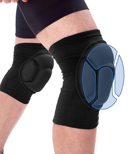AUSYIWI Rodilleras, Rodilleras de Voleibol, Knee Pads,Rodilleras Amortiguadoras, Transpirables, Elásticas, Para Baile, Baloncesto, Tenis, Running, BTT, Yoga Para Hombre y Mujer