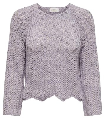Onlnola Life KNT Noos 3/4 Pullover, Lavender, S