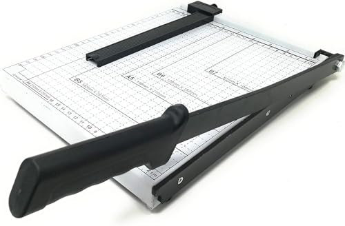 SQUADO Taglierina per carta professionale Tagliacarte a Leva in metallo carta A4 A5 B5 B6 B7 ghigliottina da scrivania