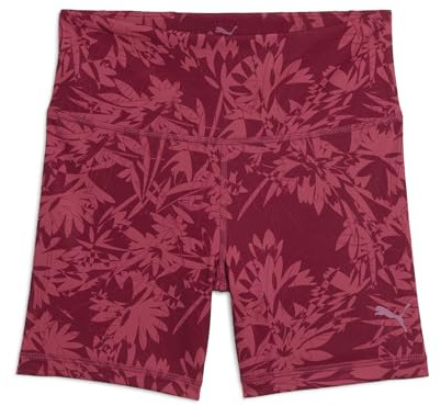 Puma Unisex W TAD Essential HW 5 Short Tight AOP Gestrickte Shorts, Port-AW-048284-0001,