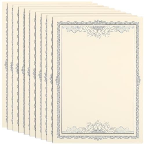 Lurrose 10 Stück A4 Zertifikatpapier 250G Leeres Druckbares Und Beschreibbares Ehrenurkundenpapier Für Drucker Und Handbeschriftung Ideal Für Diplome Und Urkunden