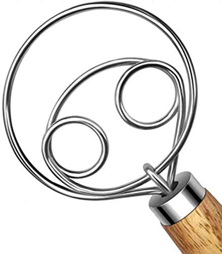 Cuisine Danoise Pâte Fouet En Acier Inoxydable Levain Farine Pain Cuisson Outils De Cuisson Style Hollandais Mélangeur À Main Mélangeur Ustensiles Wisk Crochet Pâtisserie/495