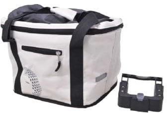 FILMER 46395 Fahrrad Lenkerkorbtasche Creme Volumen 24 Liter