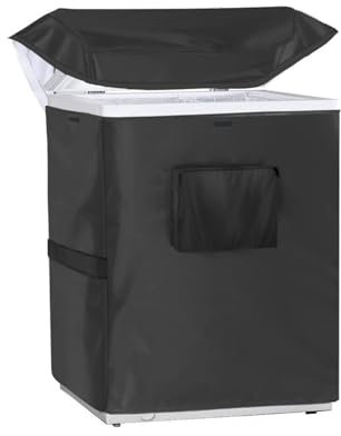 DEZYPZAM Chest Freezer Cover | Outdoor Freezer Cover Waterproof | Refrigerator Cover | Outdoor or Indoor Fridge Freezer Cover | Freezer Cover Protector (58x56x86cm)