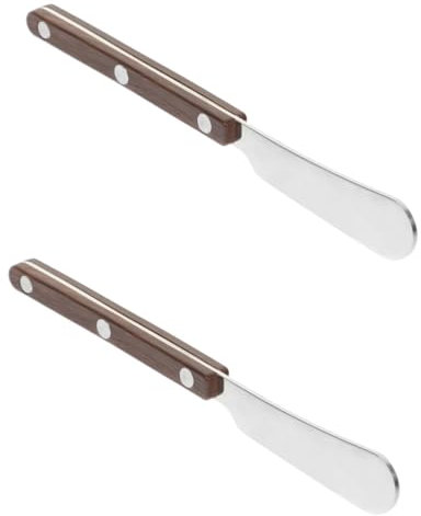 LABRIMP 2 Stücke Ergonomische Griff Butter Spachtel Käse Slicer Creme Käse Spreader Einfach Zu Pflegen Für Restaurant